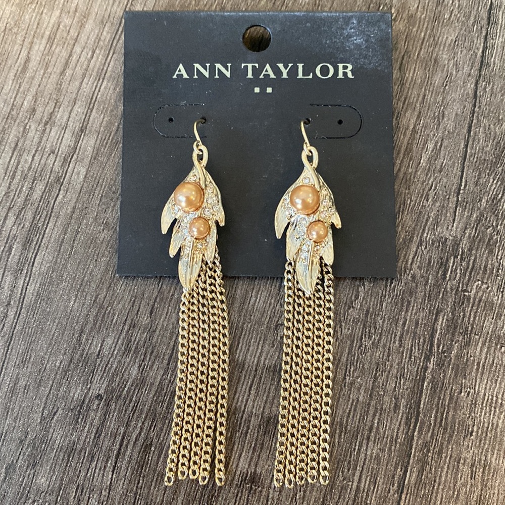 ANN TAYLOR | mesh tassel earrings